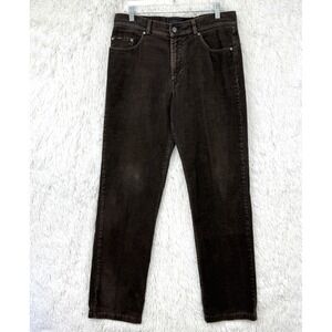 Brax‎ Corduroy Pants Mens 36x31 Brown Pima Cotton 5 Pocket Zip Fly Casual Luxury